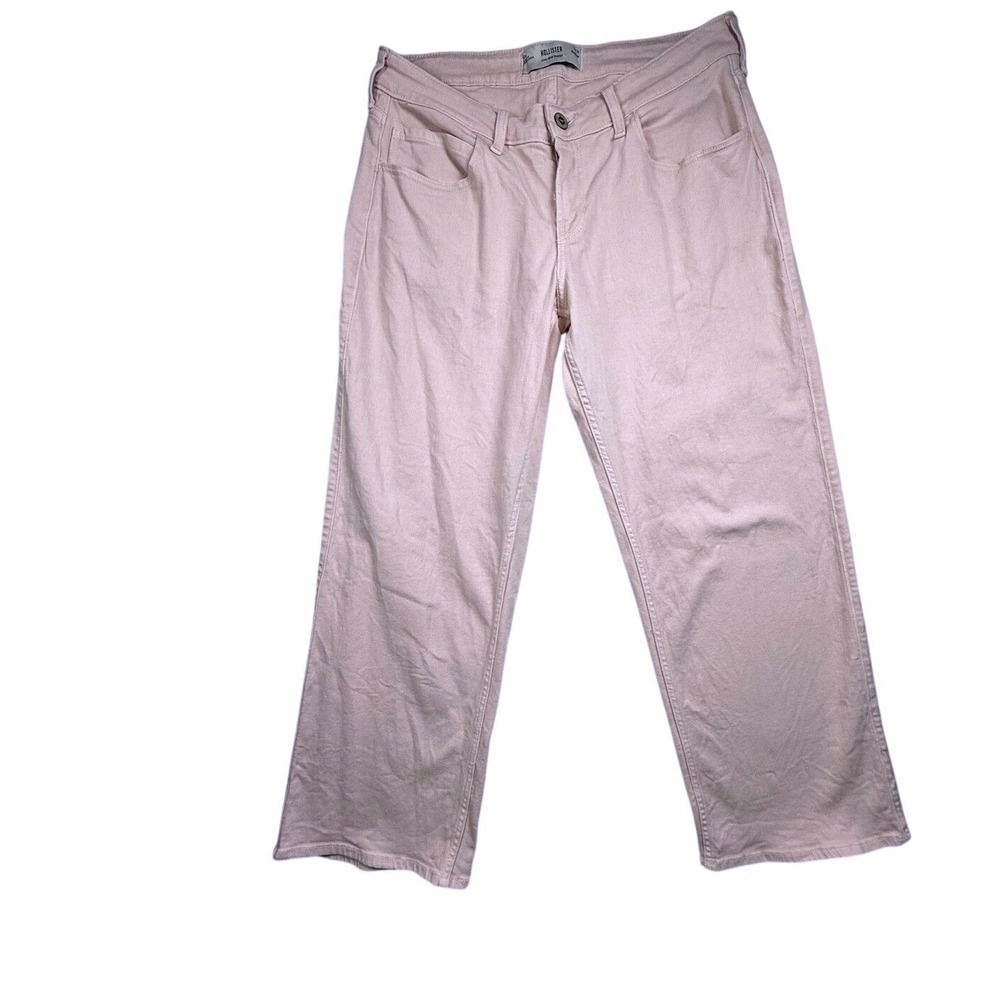 Hollister Low-Rise Baggy Jeans Light Pink Denim W31 Regular-2633